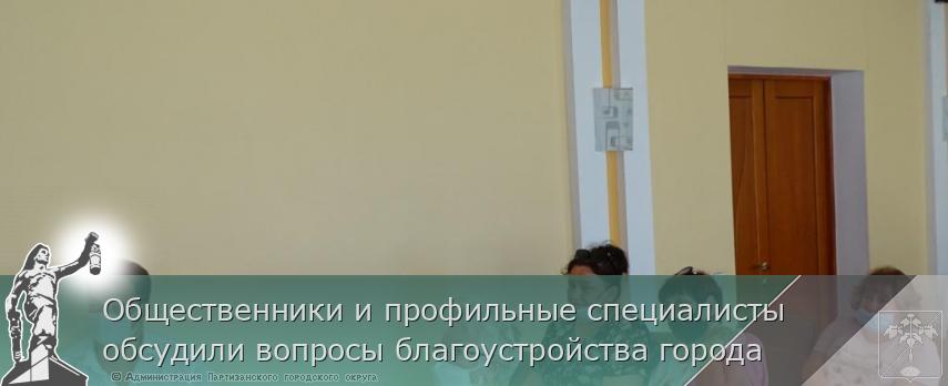 Общественники и профильные специалисты обсудили вопросы благоустройства города | Администрация муниципального округа город Партизанск Приморского края Официальный сайт Общественники и профильные специалисты обсудили вопросы благоустройства города | Администрация муниципального округа город Партизанск Приморского края Официальный сайт