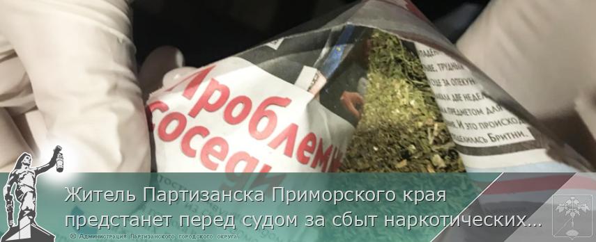 Житель Партизанска Приморского края предстанет перед судом за сбыт наркотических средств | Администрация муниципального округа город Партизанск Приморского края Официальный сайт Житель Партизанска Приморского края предстанет перед судом за сбыт наркотических средств | Администрация муниципального округа город Партизанск Приморского края Официальный сайт