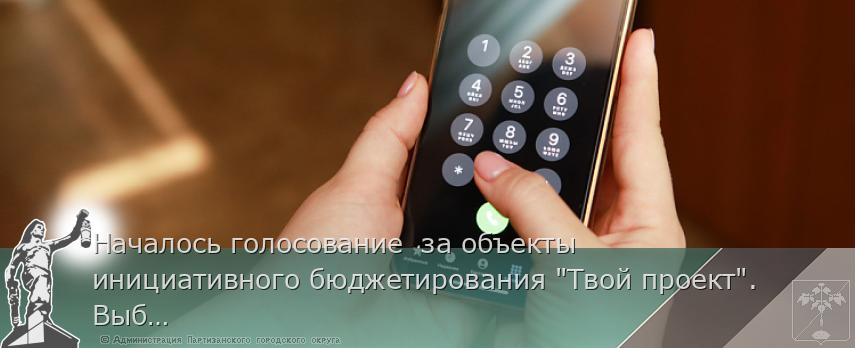 Началось голосование за объекты инициативного бюджетирования "Твой проект". Выбираем лучшие | Администрация муниципального округа город Партизанск Приморского края Официальный сайт Началось голосование за объекты инициативного бюджетирования "Твой проект". Выбираем лучшие | Администрация муниципального округа город Партизанск Приморского края Официальный сайт